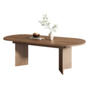Ausziehbarer Esstisch 160/200 * 90 cm, geeignet für 6–8 Personen, Esstisch mit abgerundeten Ecken, v - Image 9