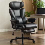 Office Chair with Foot Rest and Waist Lumber Support, Ergonomic Gaming Chair with Adjustable Height - Image 2