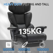Office Chair with Foot Rest and Waist Lumber Support, Ergonomic Gaming Chair with Adjustable Height - Image 4