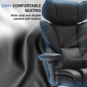 Office Chair with Foot Rest and Waist Lumber Support, Ergonomic Gaming Chair with Adjustable Height - Image 9