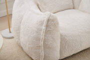 Giant Bean Bag Chair with pillow, Comfy Large Bean Bag Chairs for Adults and Kids, Faux Fur Floor So - Image 23