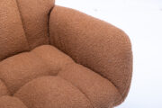 Teddy Fabric Rocking Chair with Pocket, Soft Rocking Chair for Nursery, Comfy Wingback Golider Rocki - Image 23