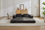 Compression Sofa,Convertible Floor Sofa Bed with Fixed-Shape Frame, Loveseats Boneless Modular Secti - Image 11