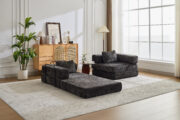 Compression Sofa,Convertible Floor Sofa Bed with Fixed-Shape Frame, Loveseats Boneless Modular Secti - Image 16