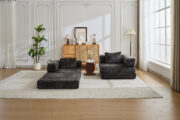 Compression Sofa,Convertible Floor Sofa Bed with Fixed-Shape Frame, Loveseats Boneless Modular Secti - Image 17