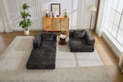 Compression Sofa,Convertible Floor Sofa Bed with Fixed-Shape Frame, Loveseats Boneless Modular Secti - Image 18