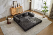 Compression Sofa,Convertible Floor Sofa Bed with Fixed-Shape Frame, Loveseats Boneless Modular Secti - Image 19