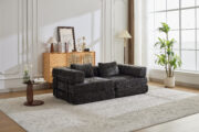 Compression Sofa,Convertible Floor Sofa Bed with Fixed-Shape Frame, Loveseats Boneless Modular Secti - Image 22