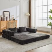 Compression Sofa,Convertible Floor Sofa Bed with Fixed-Shape Frame, Loveseats Boneless Modular Secti - Image 10