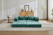 Compression Sofa,Convertible Floor Sofa Bed with Fixed-Shape Frame, Loveseats Boneless Modular Secti - T6011P582171 - Image 12