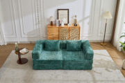Compression Sofa,Convertible Floor Sofa Bed with Fixed-Shape Frame, Loveseats Boneless Modular Secti - T6011P582171 - Image 15