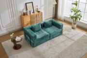 Compression Sofa,Convertible Floor Sofa Bed with Fixed-Shape Frame, Loveseats Boneless Modular Secti - T6011P582171 - Image 20