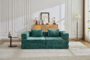 Compression Sofa,Convertible Floor Sofa Bed with Fixed-Shape Frame, Loveseats Boneless Modular Secti - T6011P582171 - Image 23