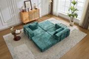 Compression Sofa,Convertible Floor Sofa Bed with Fixed-Shape Frame, Loveseats Boneless Modular Secti - T6011P582171 - Image 24