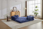 Compression Sofa,Convertible Floor Sofa Bed with Fixed-Shape Frame, Loveseats Boneless Modular Secti - T6011P582181 - Image 13