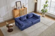 Compression Sofa,Convertible Floor Sofa Bed with Fixed-Shape Frame, Loveseats Boneless Modular Secti - T6011P582181 - Image 16
