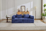 Compression Sofa,Convertible Floor Sofa Bed with Fixed-Shape Frame, Loveseats Boneless Modular Secti - T6011P582181 - Image 21