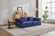 Compression Sofa,Convertible Floor Sofa Bed with Fixed-Shape Frame, Loveseats Boneless Modular Secti - T6011P582181 - Image 23