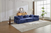 Compression Sofa,Convertible Floor Sofa Bed with Fixed-Shape Frame, Boneless Modular Sectional Sofa, - Image 11