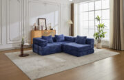 Compression Sofa,Convertible Floor Sofa Bed with Fixed-Shape Frame, Boneless Modular Sectional Sofa, - Image 14