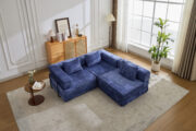Compression Sofa,Convertible Floor Sofa Bed with Fixed-Shape Frame, Boneless Modular Sectional Sofa, - Image 15
