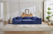 Compression Sofa,Convertible Floor Sofa Bed with Fixed-Shape Frame, Boneless Modular Sectional Sofa, - Image 20