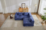 Compression Sofa,Convertible Floor Sofa Bed with Fixed-Shape Frame, Boneless Modular Sectional Sofa, - Image 10