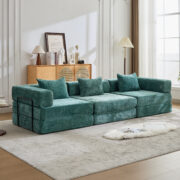 Compression Sofa,Convertible Floor Sofa Bed with Fixed-Shape Frame, Boneless Modular Sectional Sofa, - T6011S00038 - Image 2