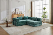Compression Sofa,Convertible Floor Sofa Bed with Fixed-Shape Frame, Boneless Modular Sectional Sofa, - T6011S00038 - Image 15