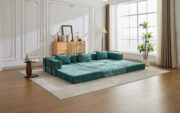 Compression Sofa,Convertible Floor Sofa Bed with Fixed-Shape Frame, Boneless Modular Sectional Sofa, - T6011S00038 - Image 16