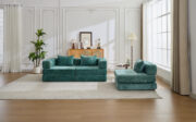 Compression Sofa,Convertible Floor Sofa Bed with Fixed-Shape Frame, Boneless Modular Sectional Sofa, - T6011S00038 - Image 17