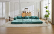 Compression Sofa,Convertible Floor Sofa Bed with Fixed-Shape Frame, Boneless Modular Sectional Sofa, - T6011S00038 - Image 18