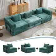Compression Sofa,Convertible Floor Sofa Bed with Fixed-Shape Frame, Boneless Modular Sectional Sofa, - T6011S00038 - Image 3