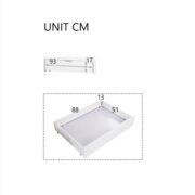 House bed with 2 drawers, single bed, day bed, children's bed with 2 windows, pine frame, MDF, - Image 4
