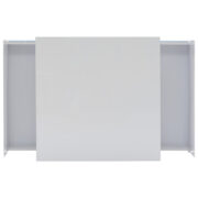 Modernes Hochglanz-LED-Couchtisch Kaffeetisch 70*70*41cm mit 2 Schubladen und transparentem Präsenta - Image 11