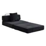 Floor Couch,Compression Sofa,Convertible Floor Sofa Bed-with Pillow Back Support Armrest,Comfy Singl