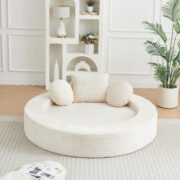 Ein vielseitiges 4-in-1-Schlafsofa, ideal für kompakte Wohnräume, das sowohl als halbrundes Sofa als - Image 14