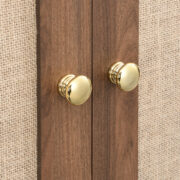 Kleiderschrank mit Schubladen, Holztüren mit Leinenstoff-Bezug, großer Stauraum, Garderobenschrank f - Image 13