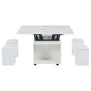 Couchtisch Höhenverstellbar,Beweglicher Sofatisch, 4-in-1-Multifunktions-Couchtisch Umwandelbar in W - Image 15