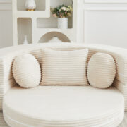 Ein vielseitiges 4-in-1-Schlafsofa, ideal für kompakte Wohnräume, das sowohl als halbrundes Sofa als - Image 17