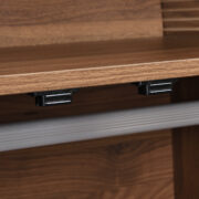 Kleiderschrank mit Schubladen, Holztüren mit Leinenstoff-Bezug, großer Stauraum, Garderobenschrank f - Image 17