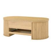 Anhebbarer Couchtisch, Couchtisch mit gebogenen Holzseiten, ausziehbarem Regal, anhebbarer Tischplat - Image 19