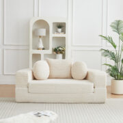 Ein vielseitiges 4-in-1-Schlafsofa, ideal für kompakte Wohnräume, das sowohl als halbrundes Sofa als - Image 22