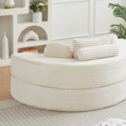 Ein vielseitiges 4-in-1-Schlafsofa, ideal für kompakte Wohnräume, das sowohl als halbrundes Sofa als - Image 24