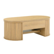Anhebbarer Couchtisch, Couchtisch mit gebogenen Holzseiten, ausziehbarem Regal, anhebbarer Tischplat - Image 25