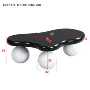 Cloud Style Coffee Table with LED Lighting – 16 Colors Selectable, Coffee Table, Cloud-Shaped Design, Run - Image 15