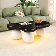 Cloud Style Coffee Table with LED Lighting – 16 Colors Selectable, Coffee Table, Cloud-Shaped Design, Run - Image 6