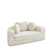 Ein vielseitiges 4-in-1-Schlafsofa, ideal für kompakte Wohnräume, das sowohl als halbrundes Sofa als - Image 2
