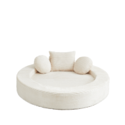Ein vielseitiges 4-in-1-Schlafsofa, ideal für kompakte Wohnräume, das sowohl als halbrundes Sofa als - Image 9