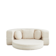 Ein vielseitiges 4-in-1-Schlafsofa, ideal für kompakte Wohnräume, das sowohl als halbrundes Sofa als - Image 10